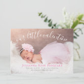 バレンタイン誕生のお知らせカード シーズンカード (スタンド正面)