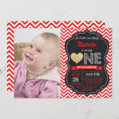 バレンタイン誕生日アーリトルスイートハート 招待状 (正面/裏面)