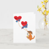 バレンタイン誕生日カード：愛のスクープ カード (黄色い花)