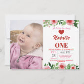 バレンタイン誕生日ザリトルスウィートアート 招待状 (正面)