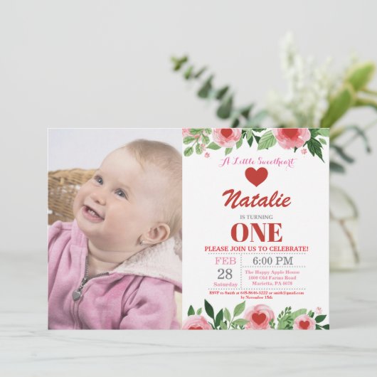 バレンタイン誕生日ザリトルスウィートアート 招待状 (スタンド正面)