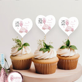 バレンタイン誕生日パーティピンクバルーンと車 ハートシール