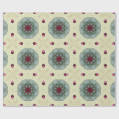 バレンタイン赤いハートロマンス抽象芸術パターン11 ラッピングペーパー (フラット)