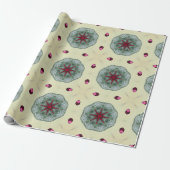 バレンタイン赤いハートロマンス抽象芸術パターン11 ラッピングペーパー (アンロールド)