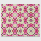 バレンタイン赤いハートロマンス抽象芸術パターン21 ラッピングペーパー (フラット)