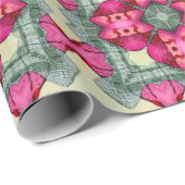 バレンタイン赤いハートロマンス抽象芸術パターン4 ラッピングペーパー (ロールコーナー)