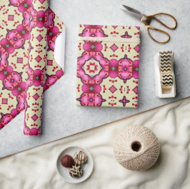 バレンタイン赤いハートロマンス抽象芸術パターン5 ラッピングペーパー