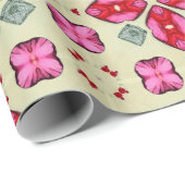 バレンタイン赤いハートロマンス抽象芸術パターン7 ラッピングペーパー (ロールコーナー)