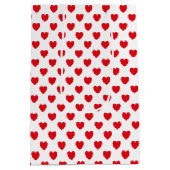 バレンタイン赤いハート抱き枕 ミディアムペーパーバッグ (裏面)