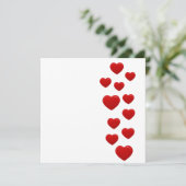 バレンタイン赤いハート シーズンカード (スタンド正面)