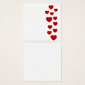 バレンタイン赤いハート – ロマンチックなハートパターン (正面&裏面)