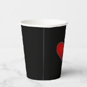 バレンタイン赤いハート 紙コップ (右)