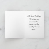 バレンタイン赤いハートfor夫 シーズンカード (内部)