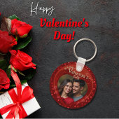 バレンタイン赤い装飾用フォトキーチェーン キーホルダー