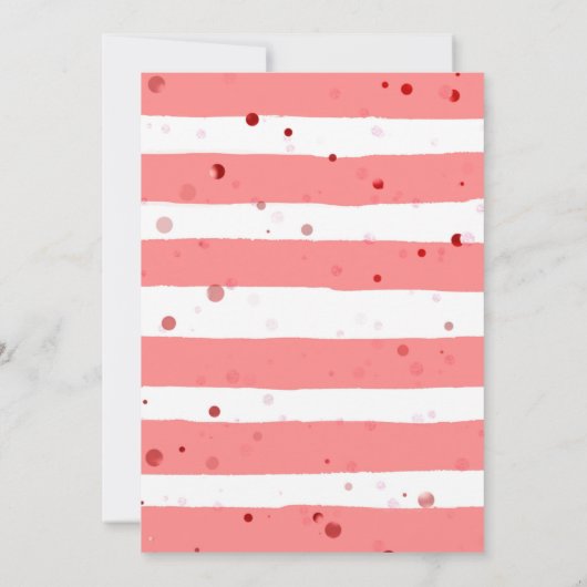 バレンタイン赤ちゃんシャワー招待状は、彼女の道にある 招待状 (裏面)