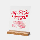 バレンタイン赤ちゃんシャワー深夜おむつゲーム アクリルサイン (傾斜)