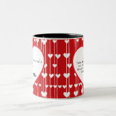 バレンタイン赤白ラブミニマリス ツートーンマグカップ (中央)