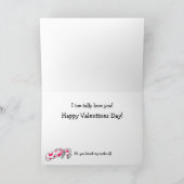 バレンタイン足メモカートゥーンカード シーズンカード (内部)