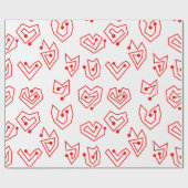 バレンタイン迷路 ラッピングペーパー (フラット)