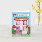 バレンタイン遠くにfor孫娘アットカレッジ カード (黄色い花)