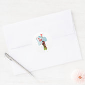 バレンタイン郵便受け ラウンドシール