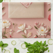 バレンタイン開花 キッチンタオル (折り畳み)