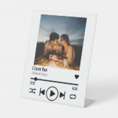 バレンタイン限定オリジナル写真ソングプレイリスト 台座サイン (正面)