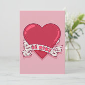 バレンタイン限定「愛してる」フラットノートカード シーズンカード (スタンド正面)