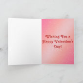 バレンタイン雪だるまグリーティングカード シーズンカード (内部)