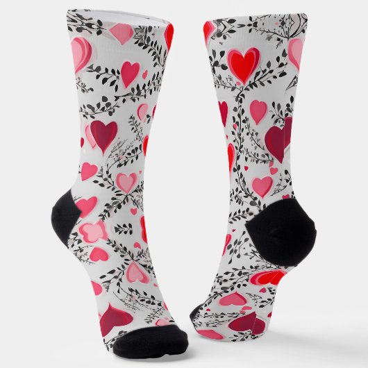 バレンタイン靴下 ソックス (傾斜あり)