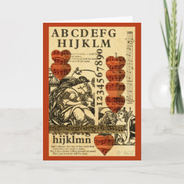 バレンタイン音楽ハート シーズンカード