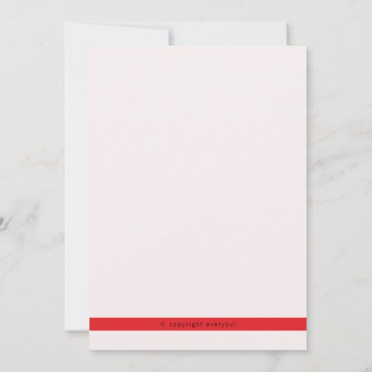 バレンタイン飛行機のベビーシャワー招待状 招待状 (裏面)