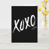 バレンタイン2月のお祝い Xoxoxo カード (黄色い花)
