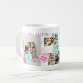 バレンタイン4フォトコラージュ コーヒーマグカップ (正面左)