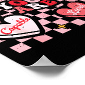 バレンタイン あなたは愛されている 十分に価値がある キャンディハート ポスター (角)