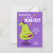 バレンタイン、あなたは梨のフェクト ノートカード (正面)