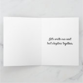 バレンタイン、あなたは私のタイプ、ヴィンテージタイプライター カード (内部)