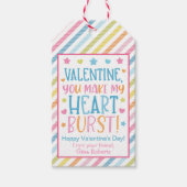 バレンタイン、あなたは私のハートバーストギフトラベル ギフトタグ (正面)