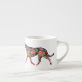 バレンタイン・アイリッシュ・ウルフハウンドのアートワーク エスプレッソカップ (右)