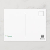 バレンタイン・アイリッシュ・ウルフハウンドの色のスプラッシュ ポストカード (裏面)