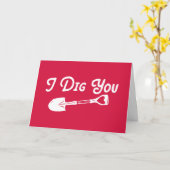 バレンタイン·アイ·ディグ カード (黄色い花)