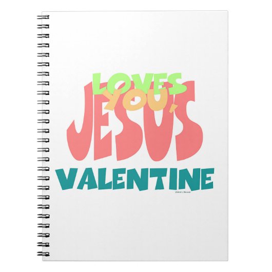 バレンタイン、イエスはあなたを愛している ノートブック (正面)