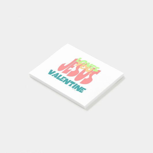 バレンタイン、イエスはあなたを愛している ポストイット (アングル)