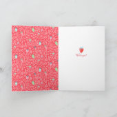 バレンタイン |イチゴ |グリーティングカード シーズンカード (内部)