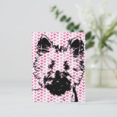 バレンタイン – ウェスティーシルエット シーズンポストカード (スタンド正面)