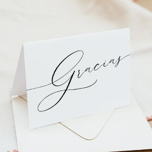 バレンタイン エレガント タイポグラフィ スクリプト グラシアス サンキューカード