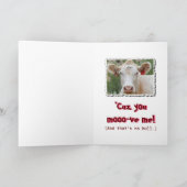 バレンタイン・カウ・グリーティング・カード シーズンカード (内部)