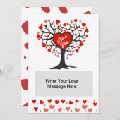 バレンタイン カスタム メッセージ シーズンカード (正面/裏面)