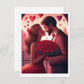 バレンタイン カップル カード (正面/裏面)