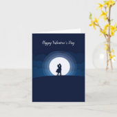 バレンタイン カップル 月空 カード (黄色い花)